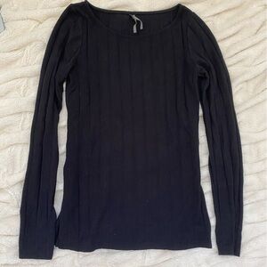Anthropologie ribbed long sleeve top